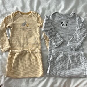 Carter Baby Sleeper Gowns Set Newborn